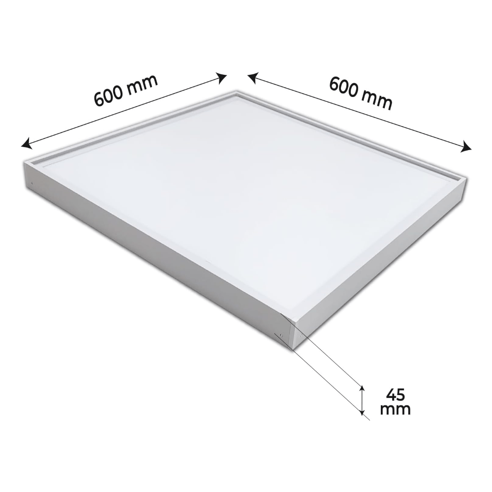 PANEL LED WELL 600X600 48W APPARENT