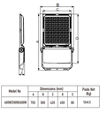 PROJECTEUR WELL LED PREMIUM PUISSANCE ET CCT AJUSTABLE JUSQU’À 600W