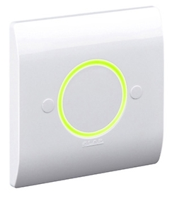 POUSSOIR ROND LUMINEUX LED ORIENT BLANC