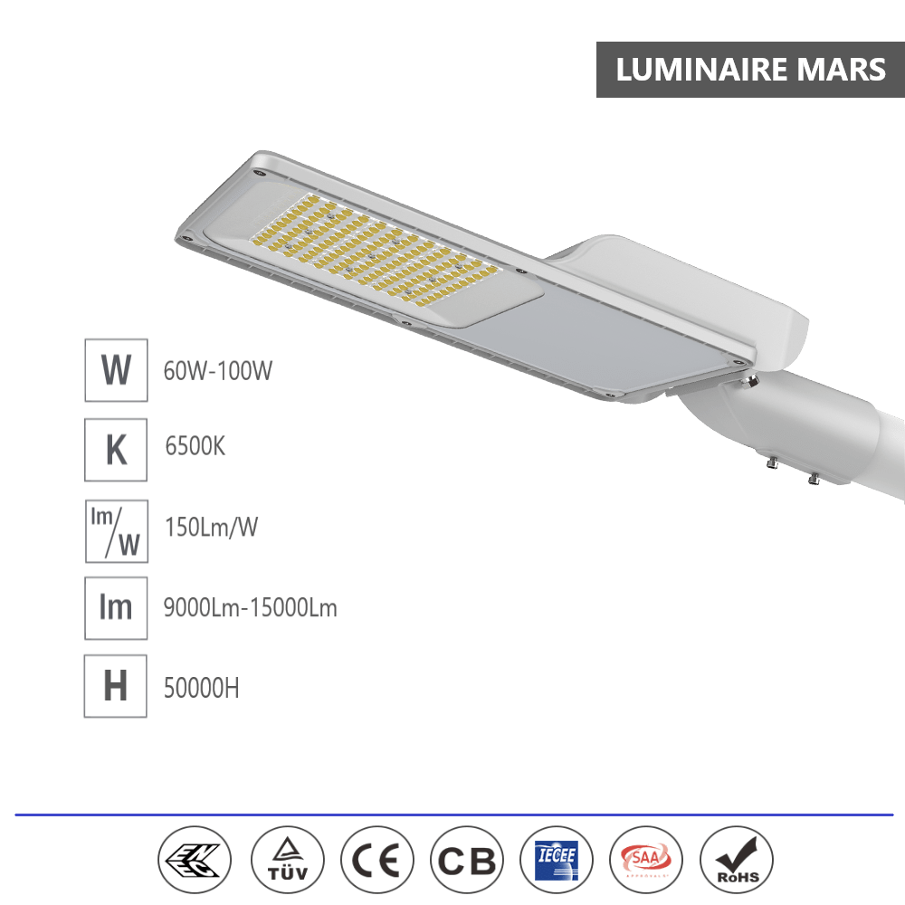 LUMINAIRE LED WELL MARS 60W-100W 6500K MOSO DIM