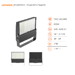 PROJECTEUR LED LEDVANCE 210W-300W 6500K PUISSANCE RÉGLABLE