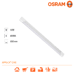 RÉGLETTE SIMPLE OSRAM BATTEN 10W 60CM 840